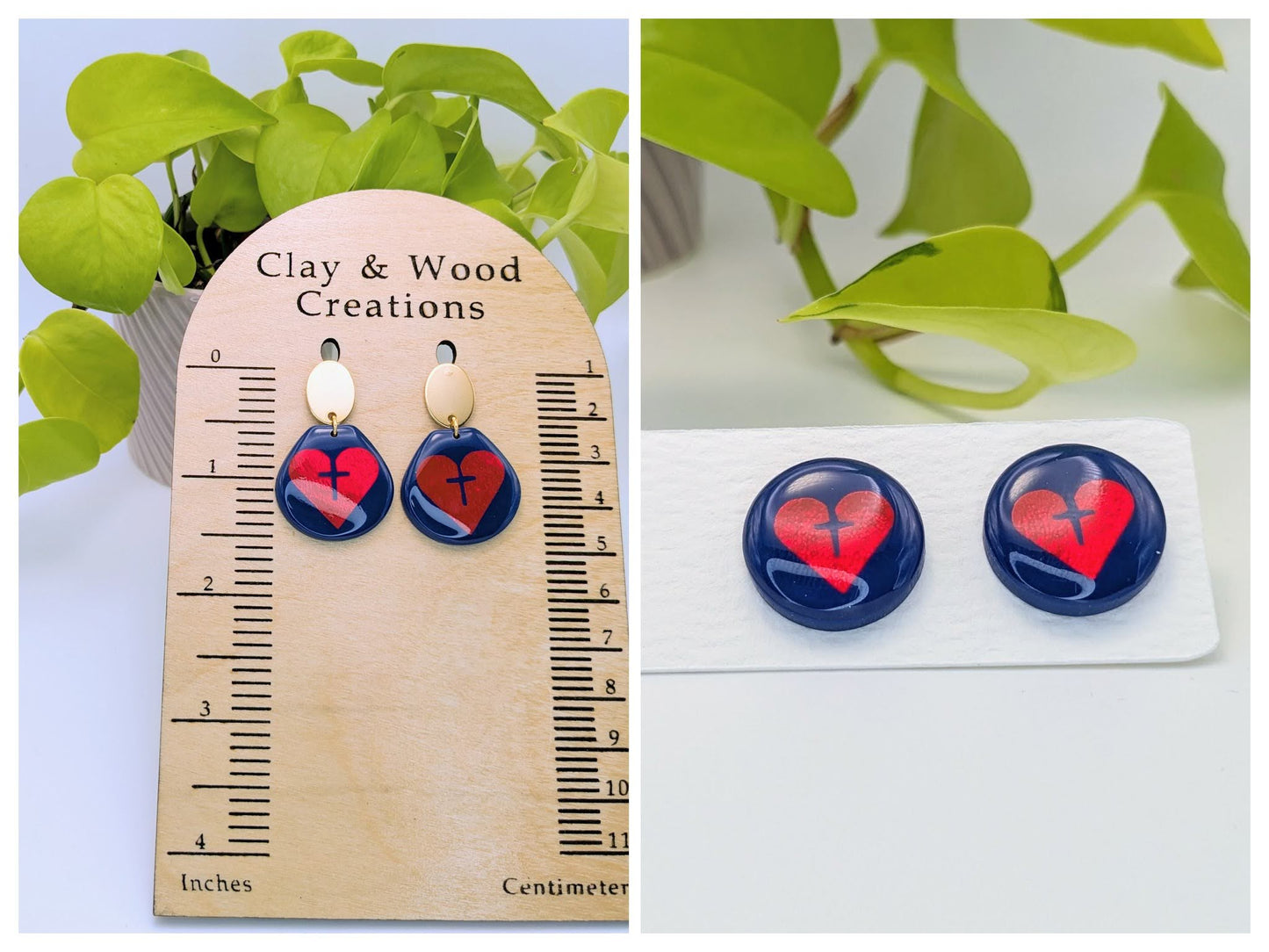 Sacred Heart High School Earring Studs & Dangles - Show Your School Spirit! ❤️🏫