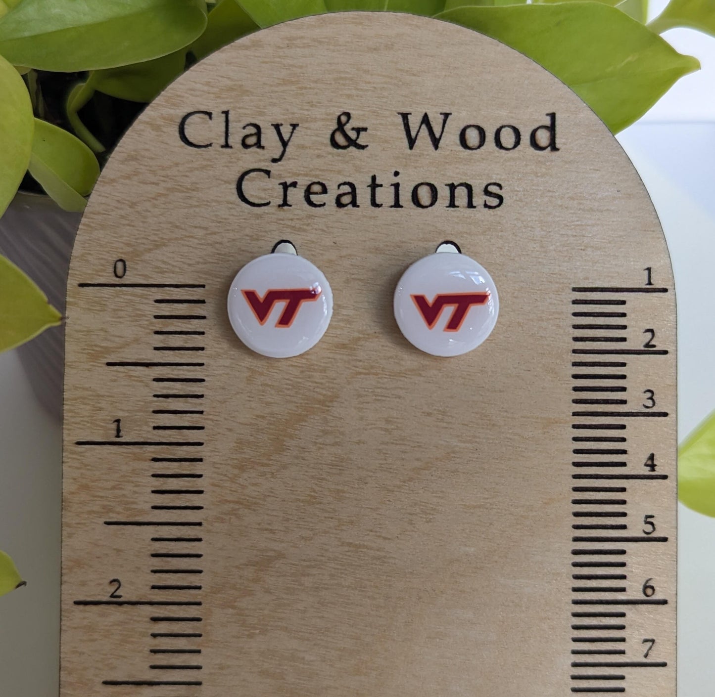 Virginia Earring Studs | Gifts for Her | Game Day Earrings | Hokie Earrings | Hokie Spirit Wear